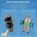 ⁦Support Auto Chargeur Sans Fil Qi 15W avec Capteur Intelligent - شاحن وحامل الهاتف اللاسلكي الذكي للسيارات⁩ - الصورة ⁦9⁩