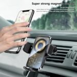 ⁦Support Auto Chargeur Sans Fil Qi 15W avec Capteur Intelligent - شاحن وحامل الهاتف اللاسلكي الذكي للسيارات⁩ - الصورة ⁦8⁩