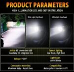 ⁦Ampoule LED H4 Moto Avec Mini Lentille Projecteur - Double Faisceau Ultra-Puissant 42W - مصباح للدراجات النارية مع عدسة قوة 42 واط⁩ - الصورة ⁦3⁩