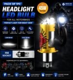 ⁦Ampoule LED H4 Moto Avec Mini Lentille Projecteur - Double Faisceau Ultra-Puissant 42W - مصباح للدراجات النارية مع عدسة قوة 42 واط⁩ - الصورة ⁦5⁩