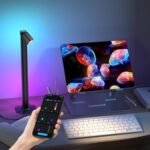 ⁦Lampadaire LED Angle RVB Intelligent Éclairage d'Ambiance Multicolore avec Télécommande 1Pcs - مصباح الأرضية الليد الذكي متعدد الألوان مع جهاز تحكم عن بعد⁩ - الصورة ⁦7⁩