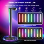 ⁦Lampadaire LED Angle RVB Intelligent Éclairage d'Ambiance Multicolore avec Télécommande 1Pcs - مصباح الأرضية الليد الذكي متعدد الألوان مع جهاز تحكم عن بعد⁩ - الصورة ⁦10⁩