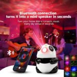 ⁦Projecteur de Galaxie et Veilleuse Panda Intelligente Bluetooth avec 15 Effets Lumineux - جهاز بروجكتر المجرات بشكل باندا مع مكبر صوت⁩ - الصورة ⁦6⁩