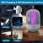 ⁦Appareille de Moustiques et Insectes Électrique Puissante et Portable Sans Produits Chimiques - صاعق وقاتل البعوض والحشرات⁩ - الصورة ⁦4⁩
