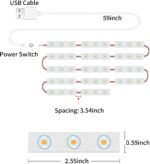 ⁦Kit d'Éclairage 10 LED pour Miroir de Maquillage Contrôle Tactile - أشرطة إضاءة مرآة الماكياج⁩ - الصورة ⁦9⁩