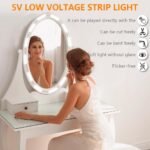 ⁦Kit d'Éclairage 10 LED pour Miroir de Maquillage Contrôle Tactile - أشرطة إضاءة مرآة الماكياج⁩ - الصورة ⁦6⁩
