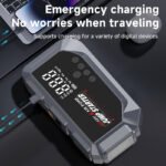 ⁦Booster Batterie et Compresseur d'Air Intelligent 12V avec Écran LCD CTC-936T - مقلع بطارية السيارة وجهاز الطوارئ المتكامل 2 في 1 مع مضخة هواء ذكية وشاشة رقمية⁩ - الصورة ⁦6⁩