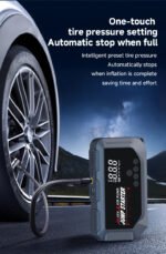 ⁦Booster Batterie et Compresseur d'Air Intelligent 12V avec Écran LCD CTC-936T - مقلع بطارية السيارة وجهاز الطوارئ المتكامل 2 في 1 مع مضخة هواء ذكية وشاشة رقمية⁩ - الصورة ⁦7⁩