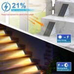 ⁦Éclairage Solaire pour Escaliers et Marches Extérieures Étanche IP67 - مصابيح السلالم والأدراج الشمسية الذكية المقاومة للماء⁩ - الصورة ⁦4⁩