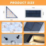 ⁦Éclairage Solaire pour Escaliers et Marches Extérieures Étanche IP67 - مصابيح السلالم والأدراج الشمسية الذكية المقاومة للماء⁩ - الصورة ⁦6⁩