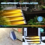 ⁦Éclairage Solaire pour Escaliers et Marches Extérieures Étanche IP67 - مصابيح السلالم والأدراج الشمسية الذكية المقاومة للماء⁩ - الصورة ⁦9⁩