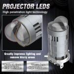 ⁦Ampoule LED H4 Pour Phare Universel Moto Technologie Double Lentille - مصباح ليد للمكابح والمصابيح الأمامية بعدسة مزدوجة مطورة⁩ - الصورة ⁦5⁩