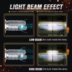 ⁦Ampoule LED H4 Pour Phare Universel Moto Technologie Double Lentille - مصباح ليد للمكابح والمصابيح الأمامية بعدسة مزدوجة مطورة⁩ - الصورة ⁦4⁩