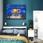 ⁦Horloge Murale LED Numérique Grand Format Affichage Multifonction Calendrier et Température - ساعة الحائط الرقمية مع مستشعر تعتيم تلقائي⁩ - الصورة ⁦3⁩
