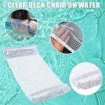 ⁦Hamac de Piscine Flottant Multifonction 4en1 Design Glitter, Confort Aquatique - أرجوحة المسبح العائمة والمريحة 4 في 1 بنسيج شبكي متين⁩ - الصورة ⁦6⁩