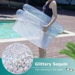⁦Hamac de Piscine Flottant Multifonction 4en1 Design Glitter, Confort Aquatique - أرجوحة المسبح العائمة والمريحة 4 في 1 بنسيج شبكي متين⁩ - الصورة ⁦7⁩