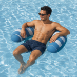 Siège de Piscine Gonflable Bestway Confort Luxueux avec Surface Velours - مقعد المسبح الفاخر بسطح مخملي وشبكة تبريد