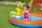 ⁦Air de Jeux Gonflable Bestway 53069 Lava Lagoon Toboggan Amovible et Fontaine à Eau - مركز الألعاب المائي المتكامل للأطفال⁩ - الصورة ⁦9⁩
