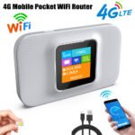 Bevot Routeur WiFi Portable 4G LTE Pocket Écran LED Couleur - مودم وجهاز واي فاي محمول بشاشة ذكية وبطارية