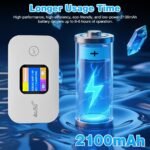 ⁦Bevot Routeur WiFi Portable 4G LTE Pocket Écran LED Couleur - مودم وجهاز واي فاي محمول بشاشة ذكية وبطارية⁩ - الصورة ⁦11⁩