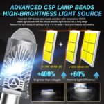 ⁦Kit Lampes Projecteur LED H4 36W Éclairage Full LED 6000K - طقم مصابيح بروجيكتور مدمجة للسيارات والدراجات⁩ - الصورة ⁦8⁩