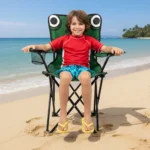 ⁦chaise Pliable de Camping pour Enfants Structure En Acier avec Porte-Gobelet et Sac de Transport - كرسي تخييم قابل للطي للأطفال⁩ - الصورة ⁦3⁩