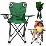 ⁦chaise Pliable de Camping pour Enfants Structure En Acier avec Porte-Gobelet et Sac de Transport - كرسي تخييم قابل للطي للأطفال⁩ - الصورة ⁦7⁩