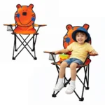 ⁦chaise Pliable de Camping pour Enfants Structure En Acier avec Porte-Gobelet et Sac de Transport - كرسي تخييم قابل للطي للأطفال⁩ - الصورة ⁦6⁩