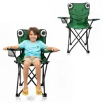 ⁦chaise Pliable de Camping pour Enfants Structure En Acier avec Porte-Gobelet et Sac de Transport - كرسي تخييم قابل للطي للأطفال⁩ - الصورة ⁦5⁩