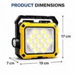 ⁦Lanterne de Camping LED Solaire et Rechargeable USB 40 LED + 2 COB - مصباح وكيشاف تخييم يدوي يعمل بالطاقة الشمسية بـ 4 وضعيات إضاءة⁩ - الصورة ⁦5⁩