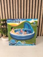 ⁦Piscine Gonflable Familiale Bestway 54337 Avec Parasol Amovible et Siège Confortable - مسبح عائلي مع مظلة واقية من الشمس ومقعد مريح⁩ - الصورة ⁦7⁩
