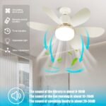 ⁦Ventilateur de Plafond Lumineux à Douille avec Télécommande 80w⁩ - الصورة ⁦5⁩