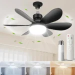 ⁦Ventilateur de Plafond Lumineux à Douille avec Télécommande 80w⁩ - الصورة ⁦3⁩