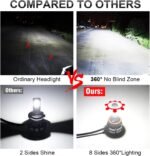Kit Lampe de phare H1 LED 6 Directions 6000K - مصابيح إضاءة أمامية للسيارات
