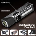 ⁦Lampe de Travail LED Multifonction T130 Éclairage Latéral RGB et Écran LCD - مصباح العمل الذكي متعدد الوظائف بمغناطيس⁩ - الصورة ⁦10⁩