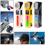 ⁦Lampe de Travail LED Multifonction T130 Éclairage Latéral RGB et Écran LCD - مصباح العمل الذكي متعدد الوظائف بمغناطيس⁩ - الصورة ⁦2⁩
