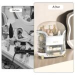 ⁦Boîte d'Organisation et Rangement de Maquillage Grande Capacité - منظم وصندوق أدراج للمكياج والمستحضرات بتصميم شفاف وعصري⁩ - الصورة ⁦9⁩