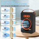 Mini Purificateur et Refroidisseur d'Air Portable 4en1 5 Vitesses - مبرد ومكيف هواء محمول 4 في 1 برذاذ الماء وبطارية قابلة للشحن