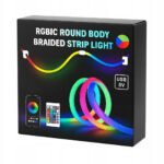 Bande LED RGB tube 360° numérique 3M 16mm USB 5V App Control - شريط إضاءة ملونة بطول 3 متر
