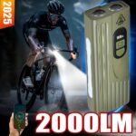 Lampe de Vélo Rechargeable Z-838 Multi-Fonction - Éclairage LED Puissant Lumière Latérale RGB - مصباح دراجة متعدد الوظائف مع إضاءة جانبية ملونة ومغناطيس قوي