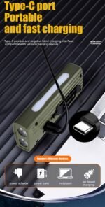 Lampe de Vélo Rechargeable Z-838 Multi-Fonction - Éclairage LED Puissant Lumière Latérale RGB - مصباح دراجة متعدد الوظائف مع إضاءة جانبية ملونة ومغناطيس قوي