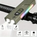 Lampe de Vélo Rechargeable Z-838 Multi-Fonction - Éclairage LED Puissant Lumière Latérale RGB - مصباح دراجة متعدد الوظائف مع إضاءة جانبية ملونة ومغناطيس قوي