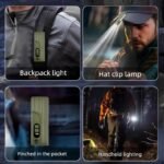 Lampe de Vélo Rechargeable Z-838 Multi-Fonction - Éclairage LED Puissant Lumière Latérale RGB - مصباح دراجة متعدد الوظائف مع إضاءة جانبية ملونة ومغناطيس قوي