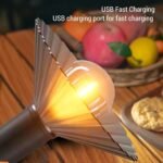 Lanterne de Camping Rechargeable 3 Niveaux de Luminosité avec Crochet de Suspension - مصباح تخييم وطوارئ قابل للشحن مع خطاف تعليق و3 مستويات إضاءة