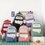 ⁦Sac à Dos Multifonctionnel Kawaii Grand Volume Imperméable et Résistant 5Pcs Vert SACKDS10VR - حقيبة ظهر بعدة قطع بتصميم كاوايي⁩ - الصورة ⁦5⁩