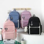 ⁦Sac à Dos Multifonctionnel Kawaii Grand Volume Imperméable et Résistant 4Pcs Bleu SACKDS12BL - حقيبة ظهر بعدة قطع بتصميم كاوايي⁩ - الصورة ⁦4⁩