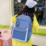 ⁦Sac à Dos Multifonctionnel Kawaii Grand Volume Imperméable et Résistant 4Pcs Bleu SACKDS12BL - حقيبة ظهر بعدة قطع بتصميم كاوايي⁩ - الصورة ⁦2⁩