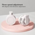 Mini Ventilateur Rechargeable USB-C Clip Orientable 360° avec 3 Vitesses - مروحة حزام صغيرة محمولة وبدون شفرات مع مشبك دوار