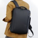 ⁦Sac à Dos Business Voyage pour Homme Convertible en Sac à Main Poche Extensible Noir SACHM01N - حقيبة ظهر للرجال متعددة الاستخدامات للكمبيوتر المحمول⁩ - الصورة ⁦2⁩