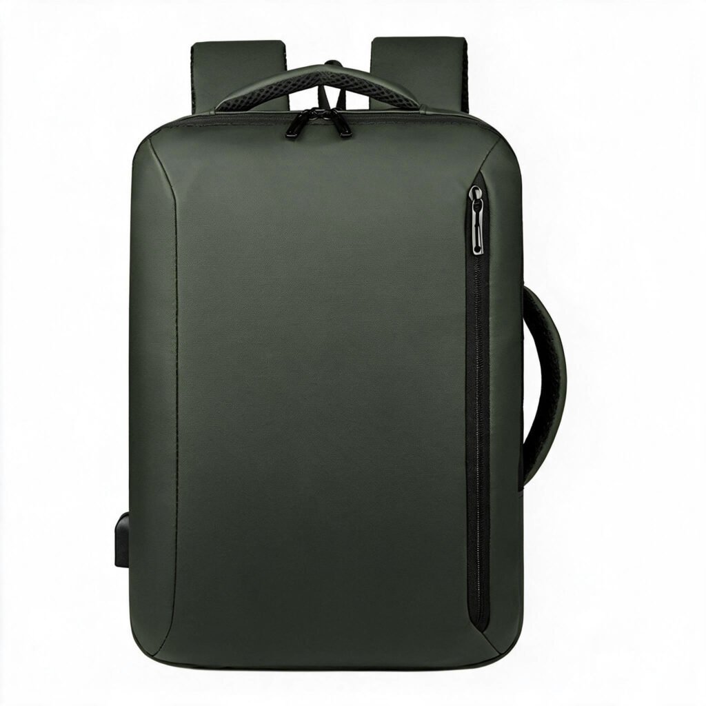 Sac à Dos Business Voyage pour Homme Convertible en Sac à Main Poche Extensible Vert SACHM01V - حقيبة ظهر للرجال متعددة الاستخدامات للكمبيوتر المحمول
